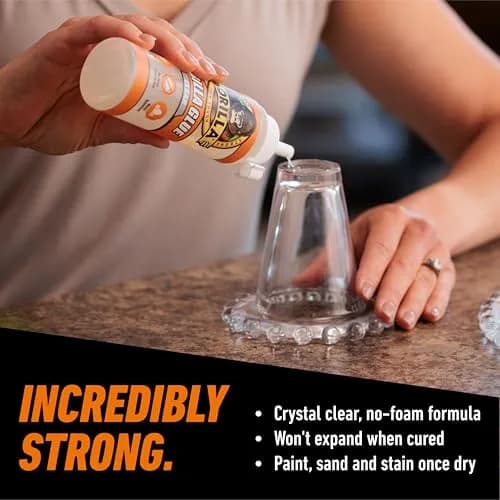 Gorilla Crystal Clear Glue, All Purpose, 5.75 oz Bottle | Strong, Discreet Bonding Solution thumbnail 4