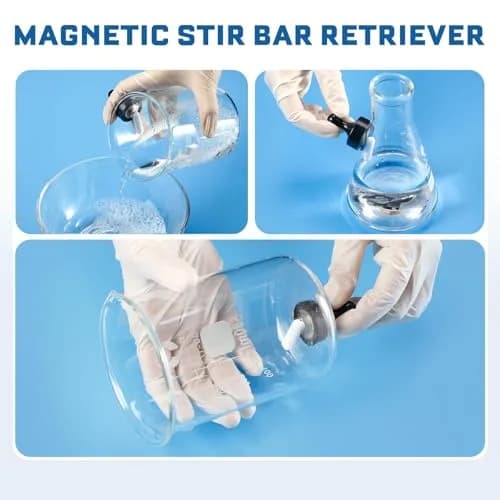 ANZESER Magnetic Stirrer Set with 4 Stir Bars & Retriever, 3000ml Capacity, 3000 RPM Speed | Corrosion-Resistant Aluminum Plate thumbnail 7