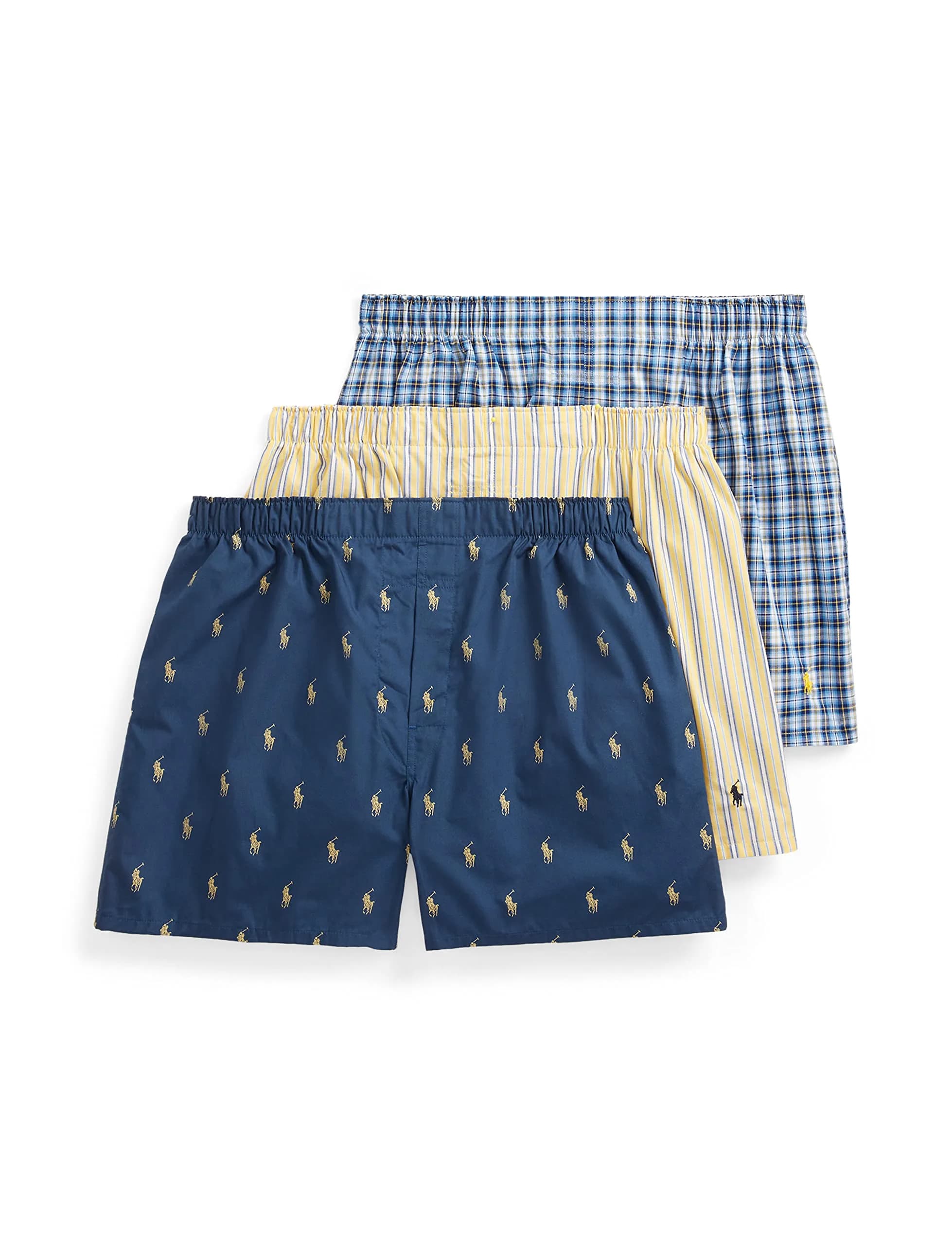 POLO RALPH LAUREN Classic Fit Cotton Boxers 3-Pack | Iconic Style & Comfort, Medium - main product image