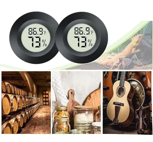 JEDEW Digital Humidity Meter & Thermometer 2 Pack | Measures 0-70°C (32-158°F) & 10-99% RH thumbnail 6