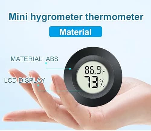 JEDEW Digital Humidity Meter & Thermometer 4-Pack | Measures 0-70°C (32-158°F) & 10-99% RH thumbnail 5