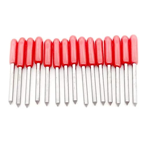 wolovo 45 Degree Cutting Plotter Blades 20mm (0.79in) Length, 1.5mm Diameter, 15-Pack | Precision Tungsten Carbide for Vinyl Cutting thumbnail 3