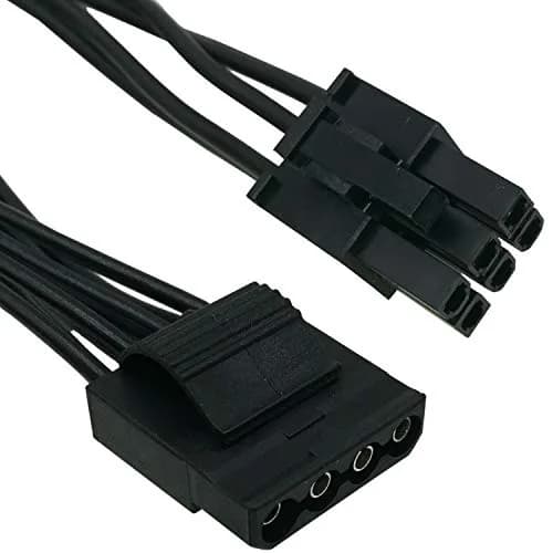 COMeap 6 Pin to 3x Molex Female Power Cable 50cm (20in) | Connects Corsair PSUs to Risers & Drives thumbnail 3