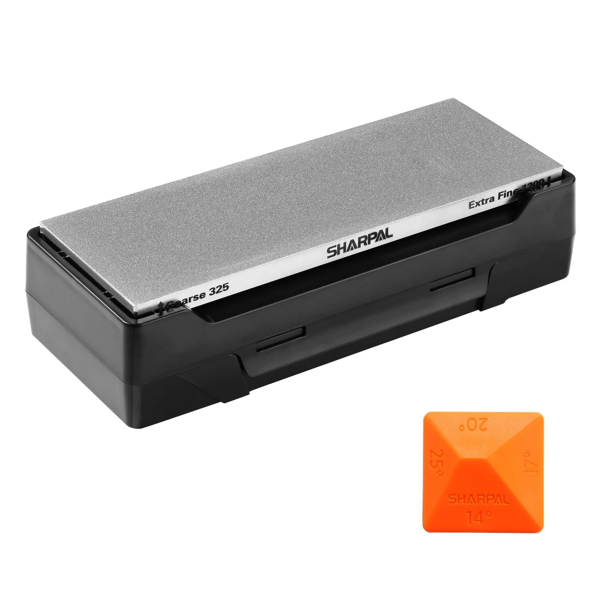 SHARPAL 162N Diamond Sharpening Stone 20.3 cm x 7.6 cm (8 in. x 3 in.) | Dual Grit Coarse 325 & Fine 1200 — 8 in. x 3 in. / 325&1200 Grit