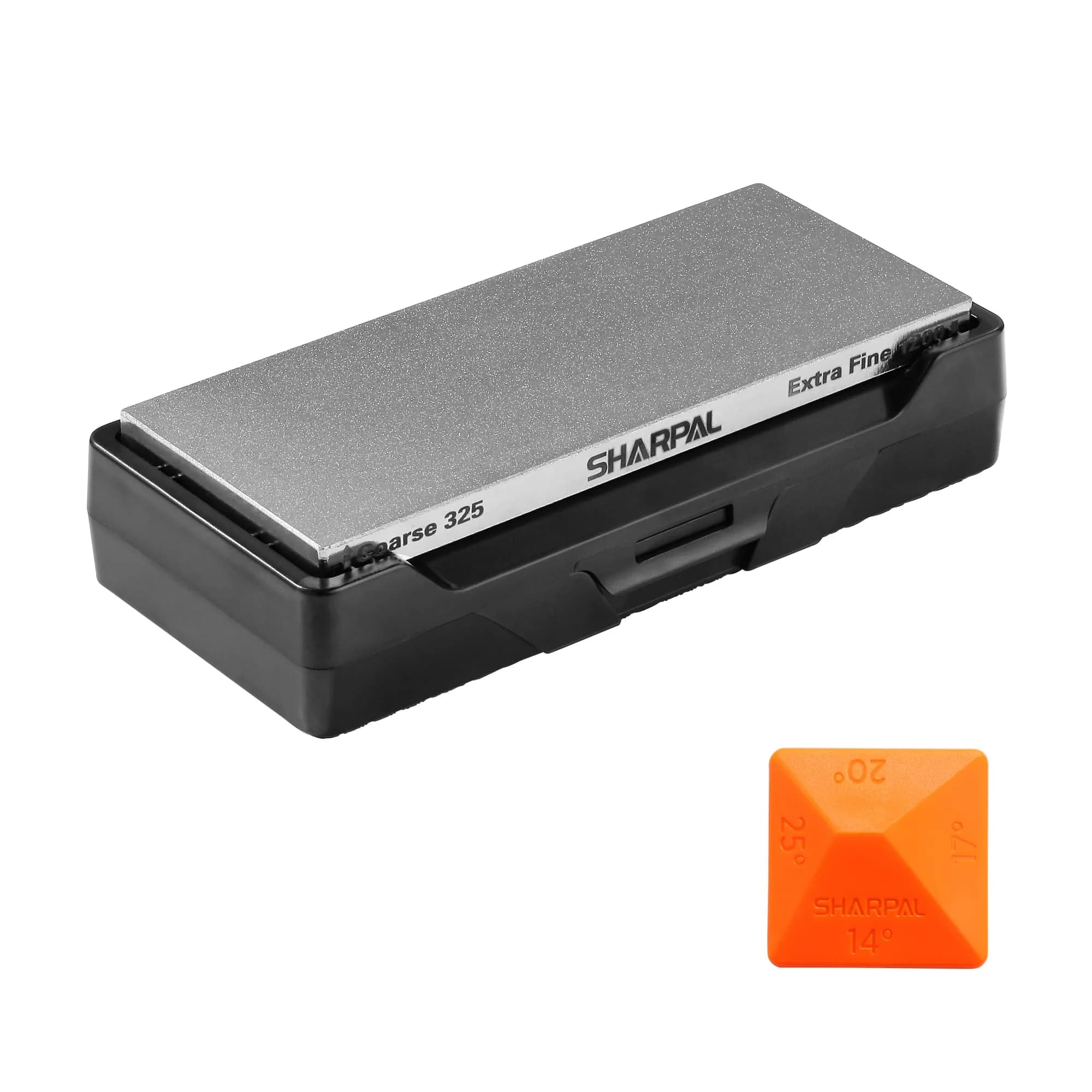 SHARPAL 162N Diamond Sharpening Stone 20.3 cm x 7.6 cm (8 in. x 3 in.) | Dual Grit Coarse 325 & Fine 1200 — 6 in. x 2.5 in. / 325&1200 Grit