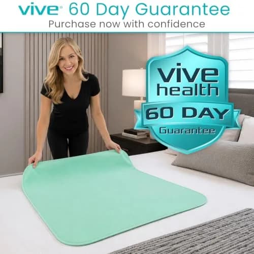 SURES Washable Bed Pads for Incontinence 86cm x 132cm (34" x 52") | Effective Waterproof Protection thumbnail 9