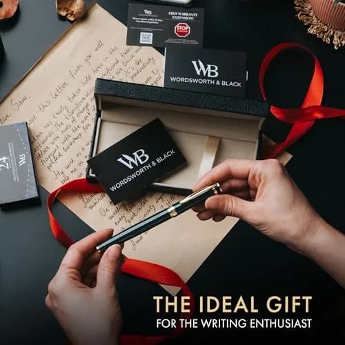 Wordsworth & Black Luxury Fountain Pen Set with Medium Nib, Green | Smooth Ink Flow for Calligraphy & Journaling thumbnail 3