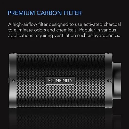 AC Infinity Air Carbon Filter 6" (156g) | 410 CFM Odor Control for Grow Tents thumbnail 2
