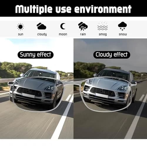 FEISEDY Classic Polarized Photochromic Sunglasses 59mm (2.32 inches) | UV400 Protection for Driving thumbnail 6