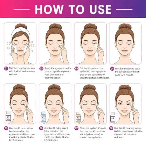 ICONSIGN Lash Lift Kit Eyelash Perming Full Set Upgraded Glue Version | Professional Eyelash Curling Lash Extension Set thumbnail 5