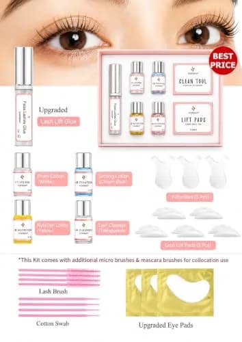 ICONSIGN Lash Lift Kit Eyelash Perming Full Set Upgraded Glue Version | Professional Eyelash Curling Lash Extension Set thumbnail 2