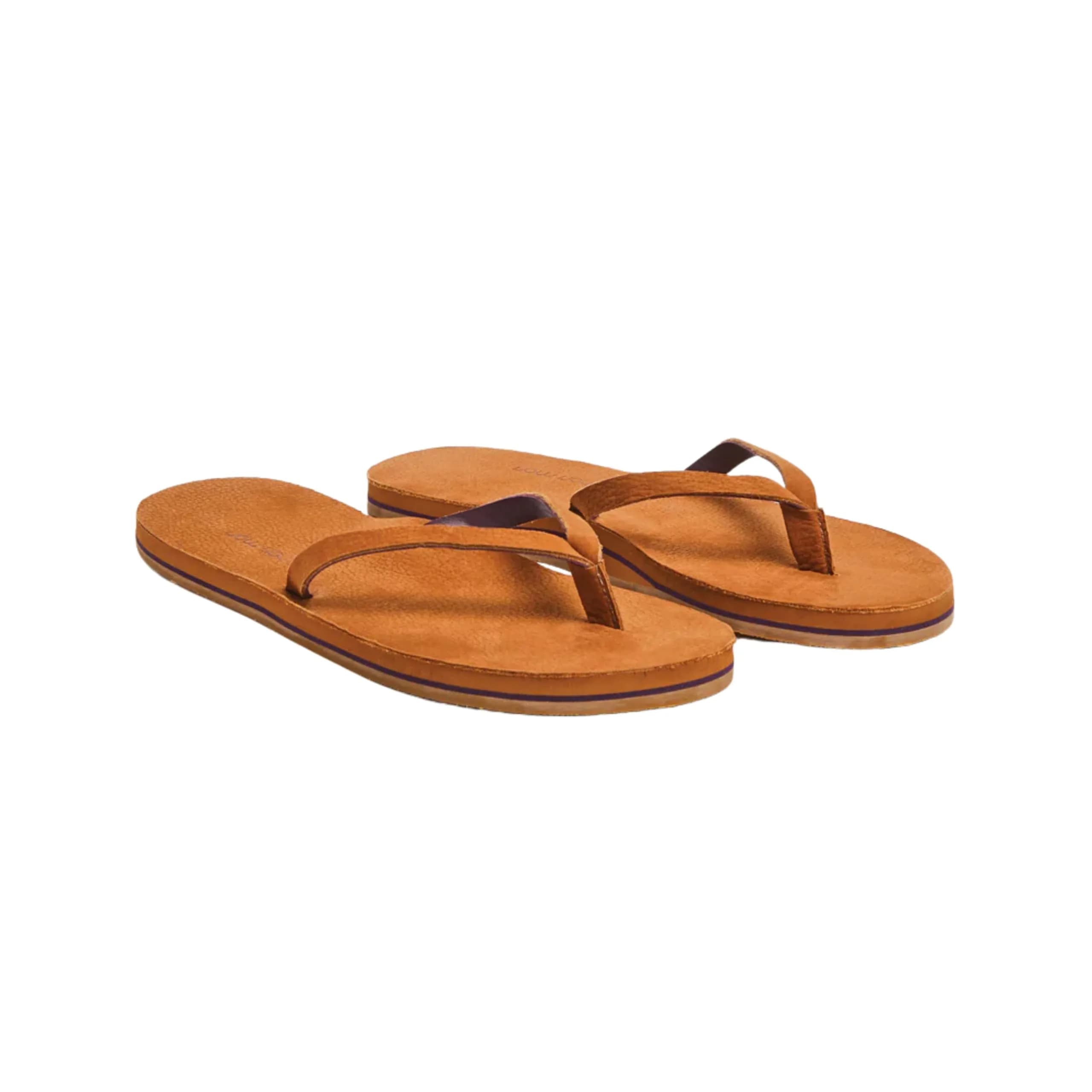 Hari Mari Meadows Tobacco 7 M | Women's Flip-Flops with Nubuck Leather & Arch Support for Comfort