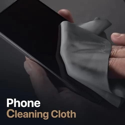 Kuzy Premium Microfiber Cleaning Cloths 11.5 x 7.5 inches (3 Pack, Gray) | Lint-Free Screen & Lens Cleaner thumbnail 4