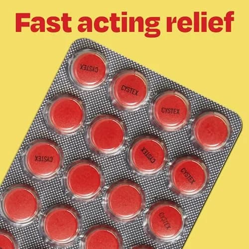Cystex Dual-Action UTI Pain Relief Tablets, 48 Count | Fast-Acting, Non-Staining Formula for Urinary Discomfort thumbnail 2