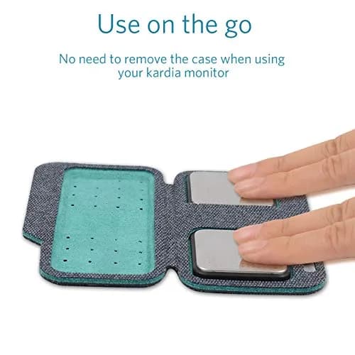 CoBak Carrying Case for Kardia Mobile EKG Monitor | Compact, Magnetic Closure, Skin-Friendly Microfiber, Fits in Pocket thumbnail 4