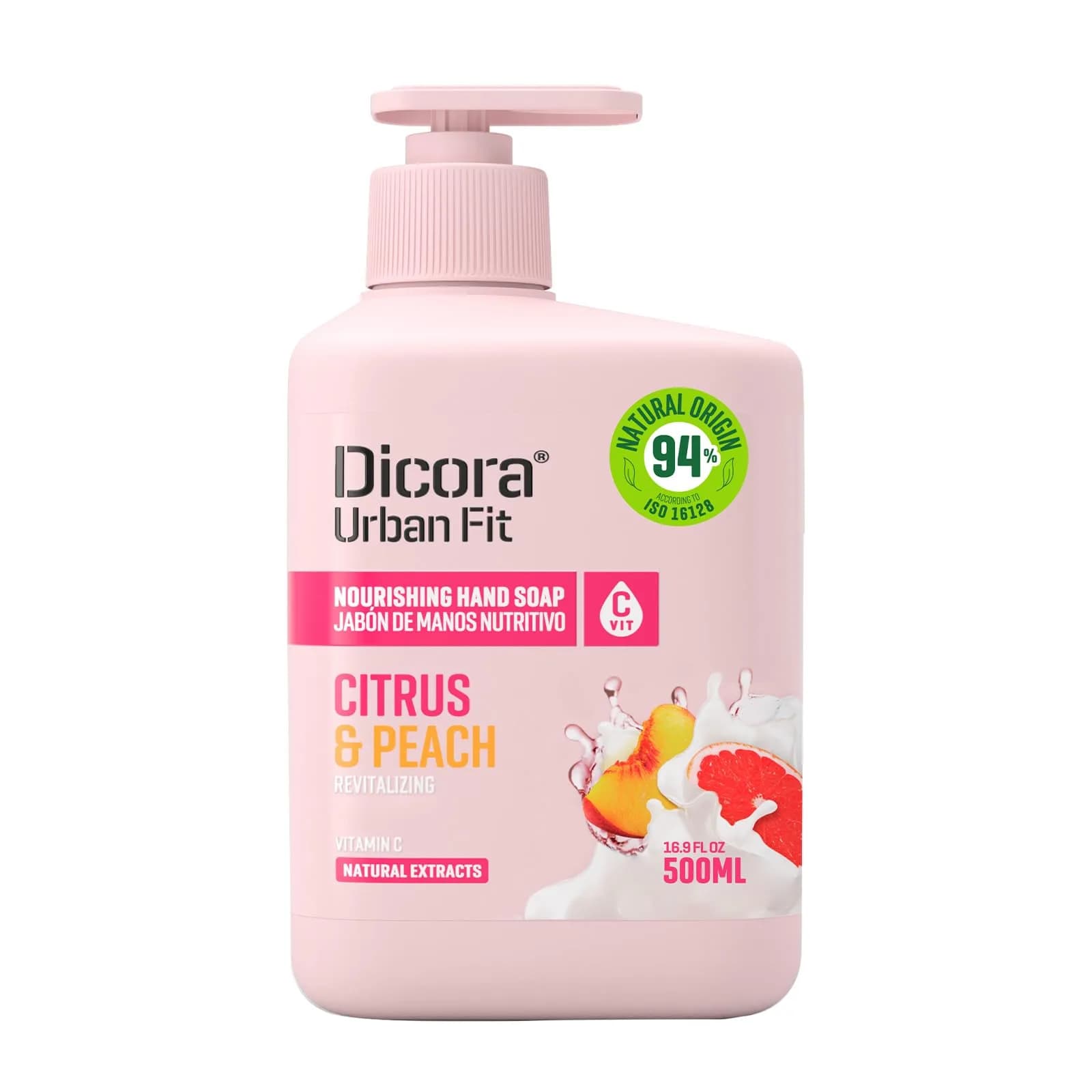 Dicora UrbanFit Nourishing Hand Soap - Vitamin E & Natural Extracts | Hydrates & Protects — White