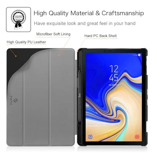 FINTIE Slim Case for Samsung Galaxy Tab S4 10.5 2018 | Flip Stand, S Pen Holder, Lightweight thumbnail 5