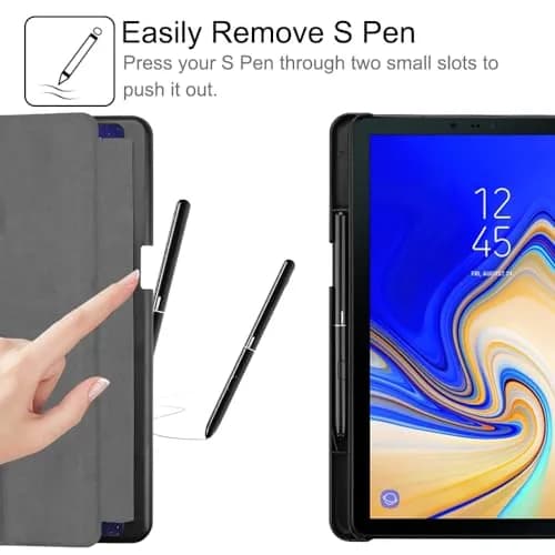 FINTIE Slim Case for Samsung Galaxy Tab S4 10.5 2018 | Flip Stand, S Pen Holder, Lightweight thumbnail 3