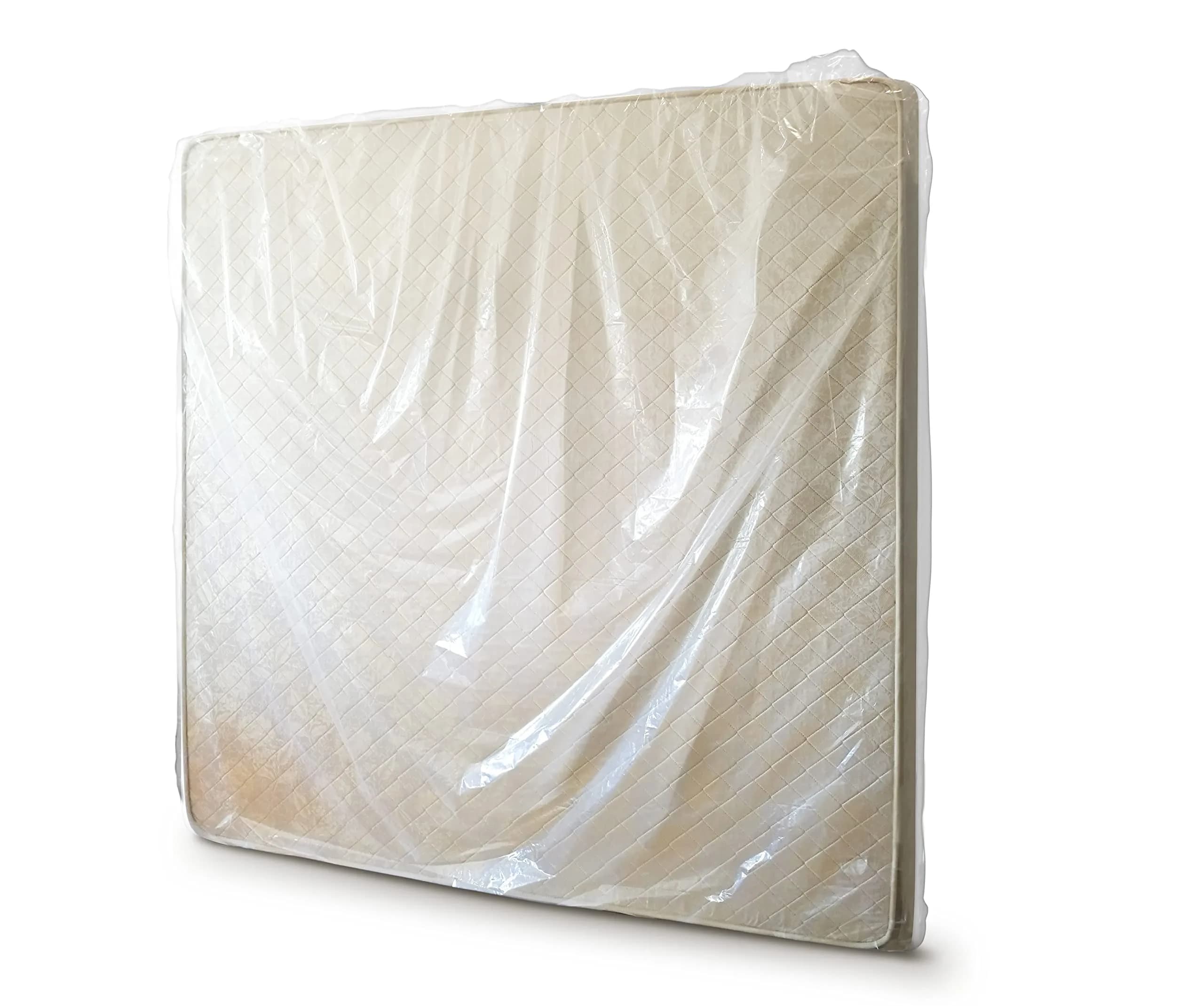 ComfortHome Mattress Bag for Moving and Storage, 4 Mil Extra Thick, Twin and Full Size, 2 Pack | Heavy Duty Plastic Cover for Mattress Protection thumbnail 7