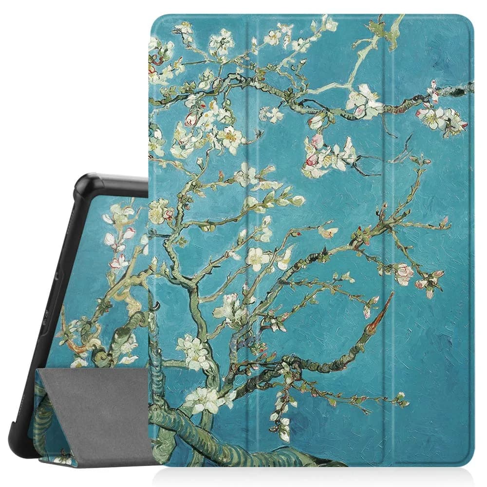 Fintie Slim Case for Samsung Galaxy Tab S4 10.5 Inch (2018) Black | S Pen Holder, Tri-Fold Stand, Auto Sleep/Wake — blossom