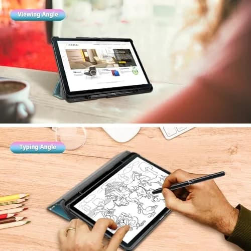 FINTIE Slim Case for Samsung Galaxy Tab S4 10.5 2018, Blossom | Protective Flip Cover with Stand & S Pen Holder thumbnail 6