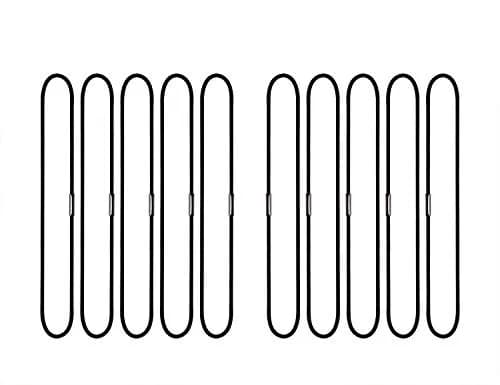 Mini Skater 10Pcs Black Notebook Elastic Bands | Durable Travel Journal Accessories thumbnail 1