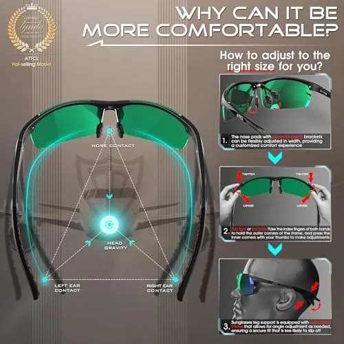 ATTCL Polarized Sunglasses Men Al-Mg Metal UV400 20g | True Vision Protection for Active Outdoors thumbnail 6