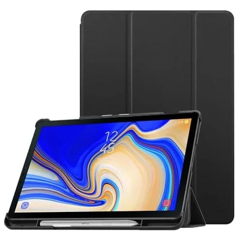 Fintie Slim Case for Samsung Galaxy Tab S4 10.5 Inch (2018) Black | S Pen Holder, Tri-Fold Stand, Auto Sleep/Wake thumbnail 1