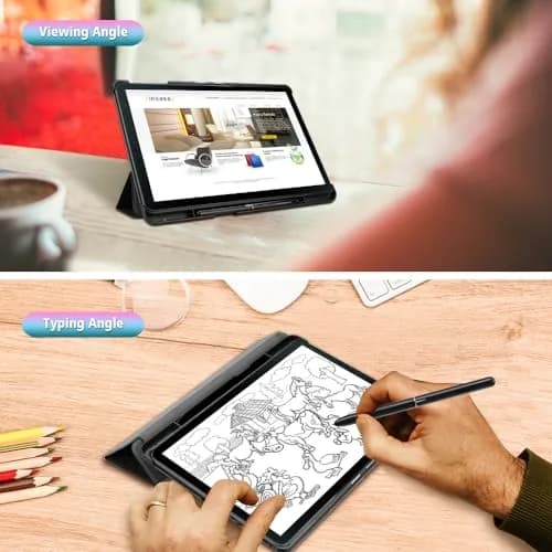 Fintie Slim Case for Samsung Galaxy Tab S4 10.5 Inch (2018) Black | S Pen Holder, Tri-Fold Stand, Auto Sleep/Wake thumbnail 6