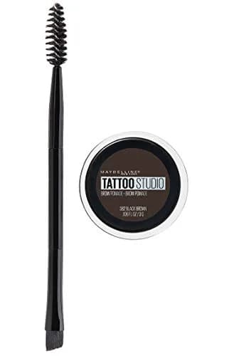 Maybelline TattooStudio Brow Pomade Black Brown 0.11 oz (3.1 g) | Long-Lasting Waterproof Eyebrow Makeup thumbnail 1