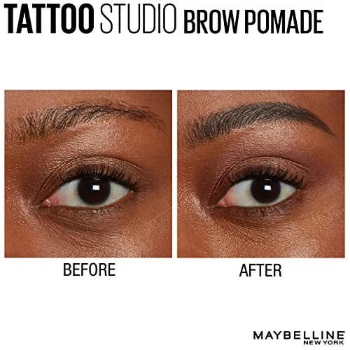 Maybelline TattooStudio Brow Pomade Black Brown 0.11 oz (3.1 g) | Long-Lasting Waterproof Eyebrow Makeup thumbnail 4