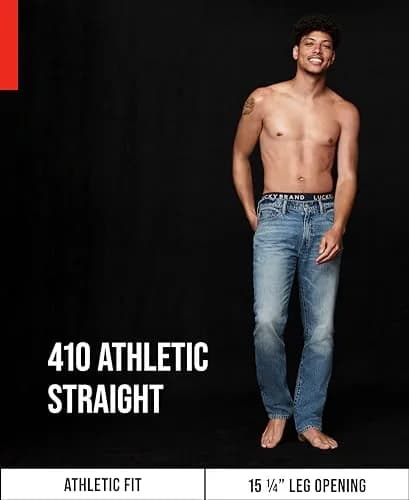 Lucky Brand 410 Athletic Fit Jeans Stone Hollow 30x32 | Relaxed Fit with Tapered Leg thumbnail 5