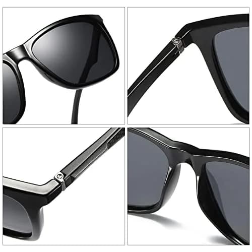 monrich Polarized Sunglasses for Men Aluminum Rectangular Sun Glasses | UV400 Protection & Classic Retro Style thumbnail 5
