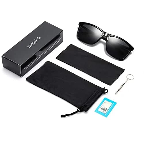 monrich Polarized Sunglasses for Men Aluminum Rectangular Sun Glasses | UV400 Protection & Classic Retro Style thumbnail 7