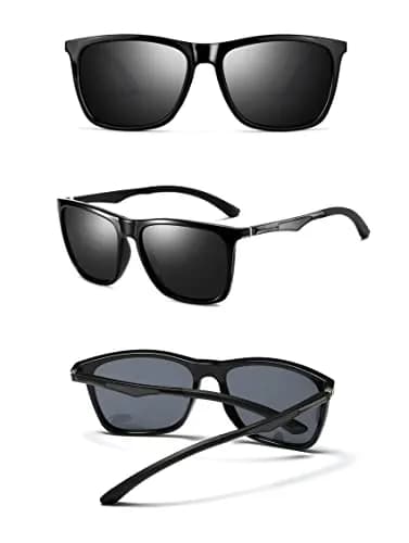 monrich Polarized Sunglasses for Men Aluminum Rectangular Sun Glasses | UV400 Protection & Classic Retro Style thumbnail 3