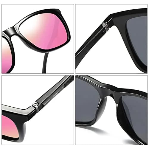 monrich Polarized Rectangular Sunglasses for Men, Aluminum-Magnesium Frame 59mm (2.32 in) | UV400 Protection thumbnail 5