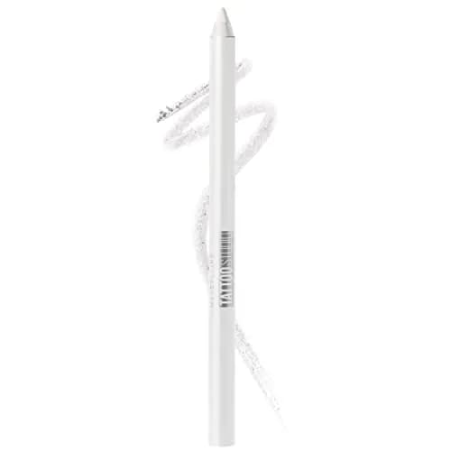 Maybelline TattooStudio Gel Pencil Eyeliner Bold Brown | Waterproof 36-Hour Wear — Polished White
