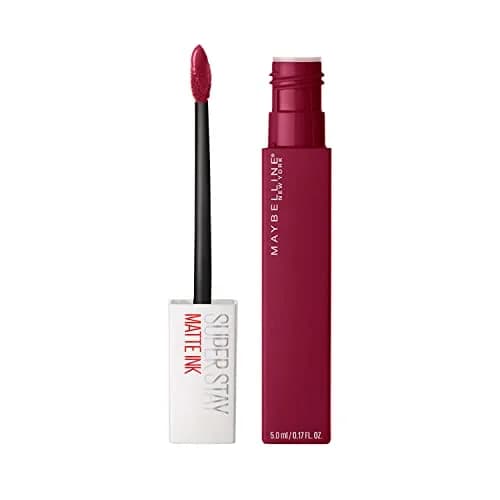 Maybelline Super Stay Matte Ink Liquid Lipstick, Founder Cranberry Red, 5ml (0.17 Fl Oz) | Long-Lasting Matte Color thumbnail 1