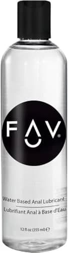 FAV Water Based Anal Lube 12 Fl Oz | Slippery & Rich for Men, Women, Couples thumbnail 1