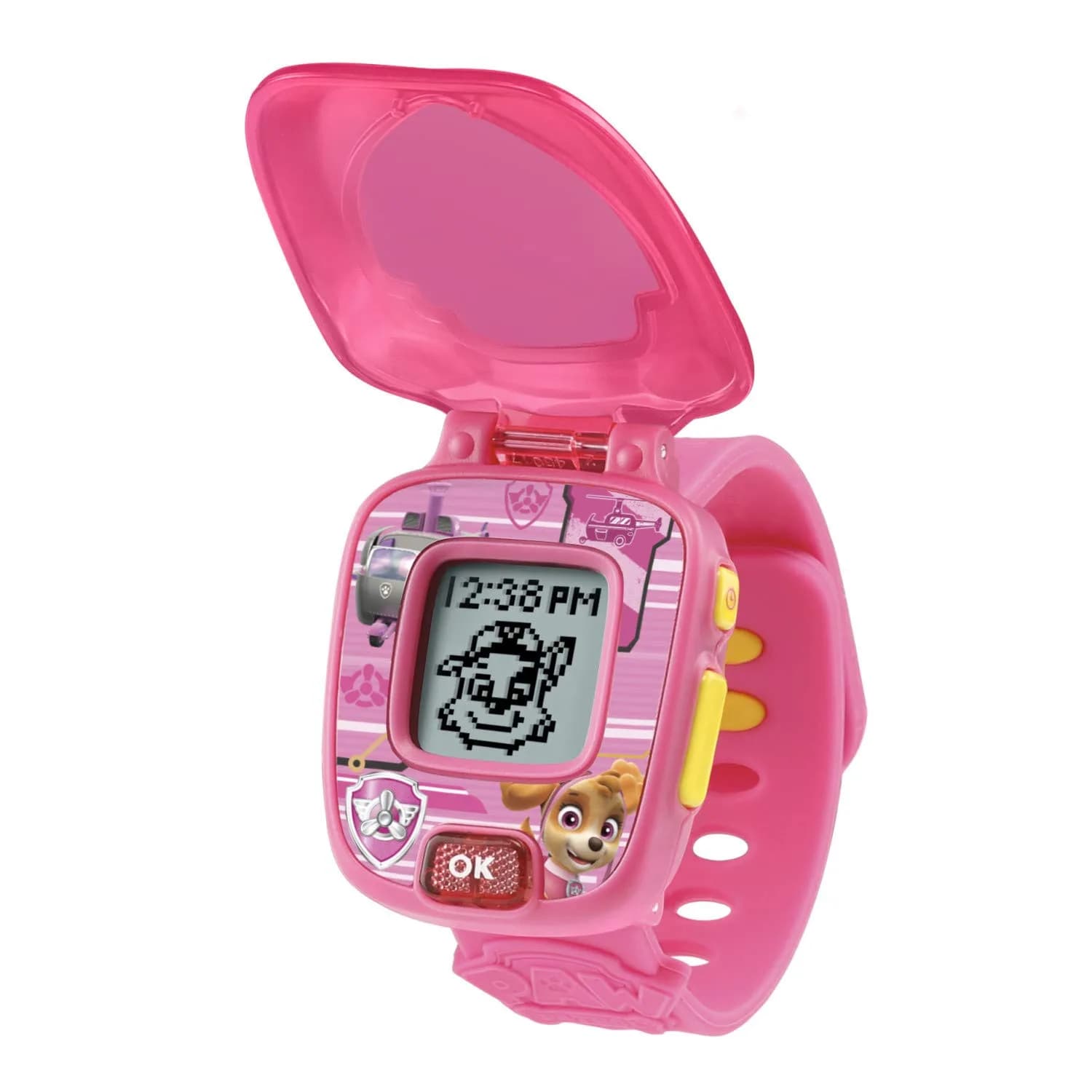 VTech PAW Patrol Marshall Learning Watch, Red | Interactive Kids Watch with Games & Sound — Pink