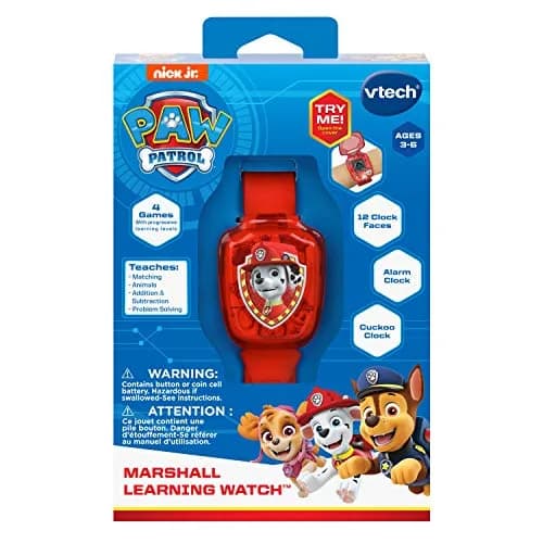 VTech PAW Patrol Marshall Learning Watch, Red | Interactive Kids Watch with Games & Sound thumbnail 5