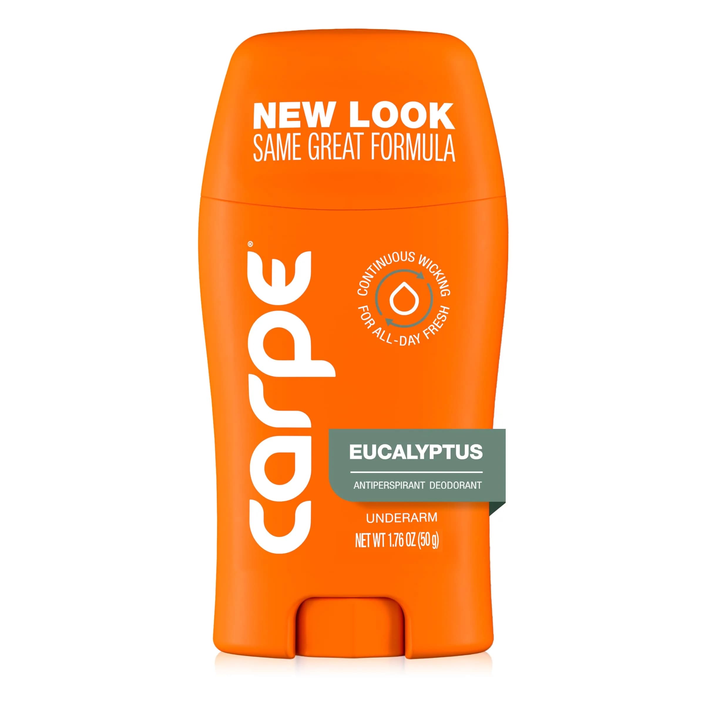 Carpe Antiperspirant Lotion Eucalyptus Scent 50ml (1.76 Fl Oz) | 100-Hour Sweat & Odor Protection — Eucalyptus