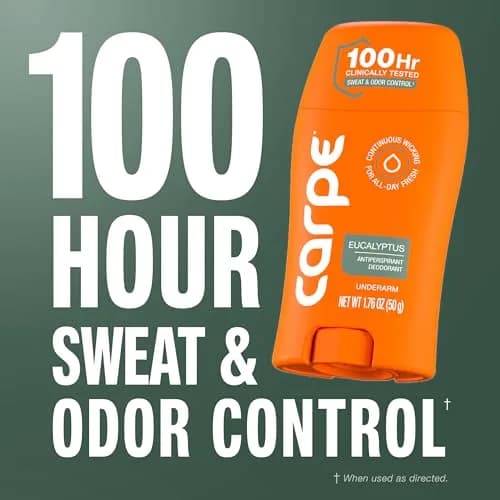 Carpe Antiperspirant Lotion Eucalyptus Scent 50ml (1.76 Fl Oz) | 100-Hour Sweat & Odor Protection thumbnail 4