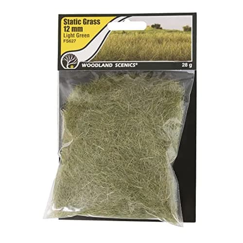 Woodland Scenics Static Grass 12mm-Light Green | Realistic Model Grass for Scenic Layouts thumbnail 1