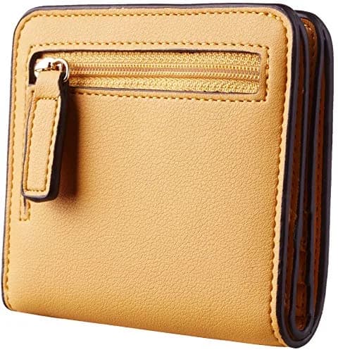 Toughergun Women's Small Slim Leather Wallet with RFID Protection, Compact Bifold Mini Purse with Clear ID Window (Yellow) thumbnail 5