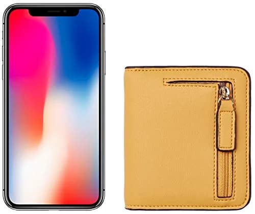 Toughergun Women's Small Slim Leather Wallet with RFID Protection, Compact Bifold Mini Purse with Clear ID Window (Yellow) thumbnail 6
