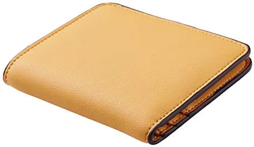 Toughergun Women's Small Slim Leather Wallet with RFID Protection, Compact Bifold Mini Purse with Clear ID Window (Yellow) thumbnail 3