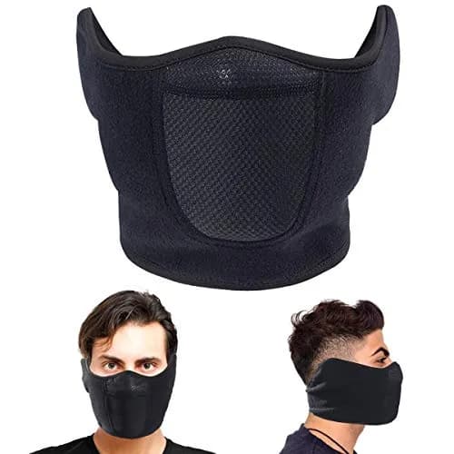 Omenex Balaclava Half Face Mask Adjustable Fastener Windproof for Ski | Thermal fleece, wind-resistant, breathable, unisex thumbnail 1