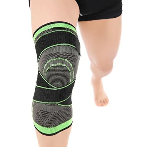Mumian XXXL Black/Green Knee Brace Sleeve | Doctor Recommended, Adjustable Fit thumbnail 2