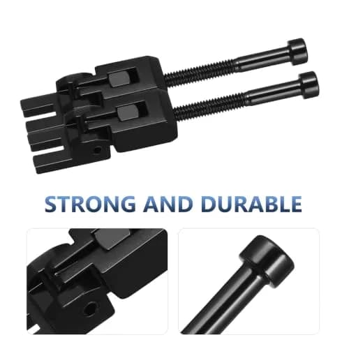 SUPVOX Set of 6 Double Locking Saddles for Floyd Rose Guitar Tremolo Bridge | Durable Metal Finish, Lock Screws Included thumbnail 6